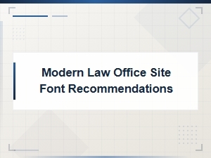 Best Font Pairings for Modern Law Office Websites